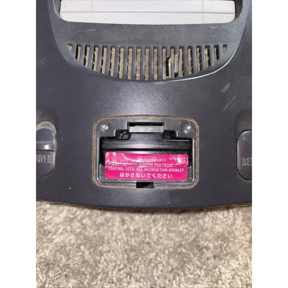 Nintendo 64 Home Console Tested / OEM‎ power Cord And WWF Attitude